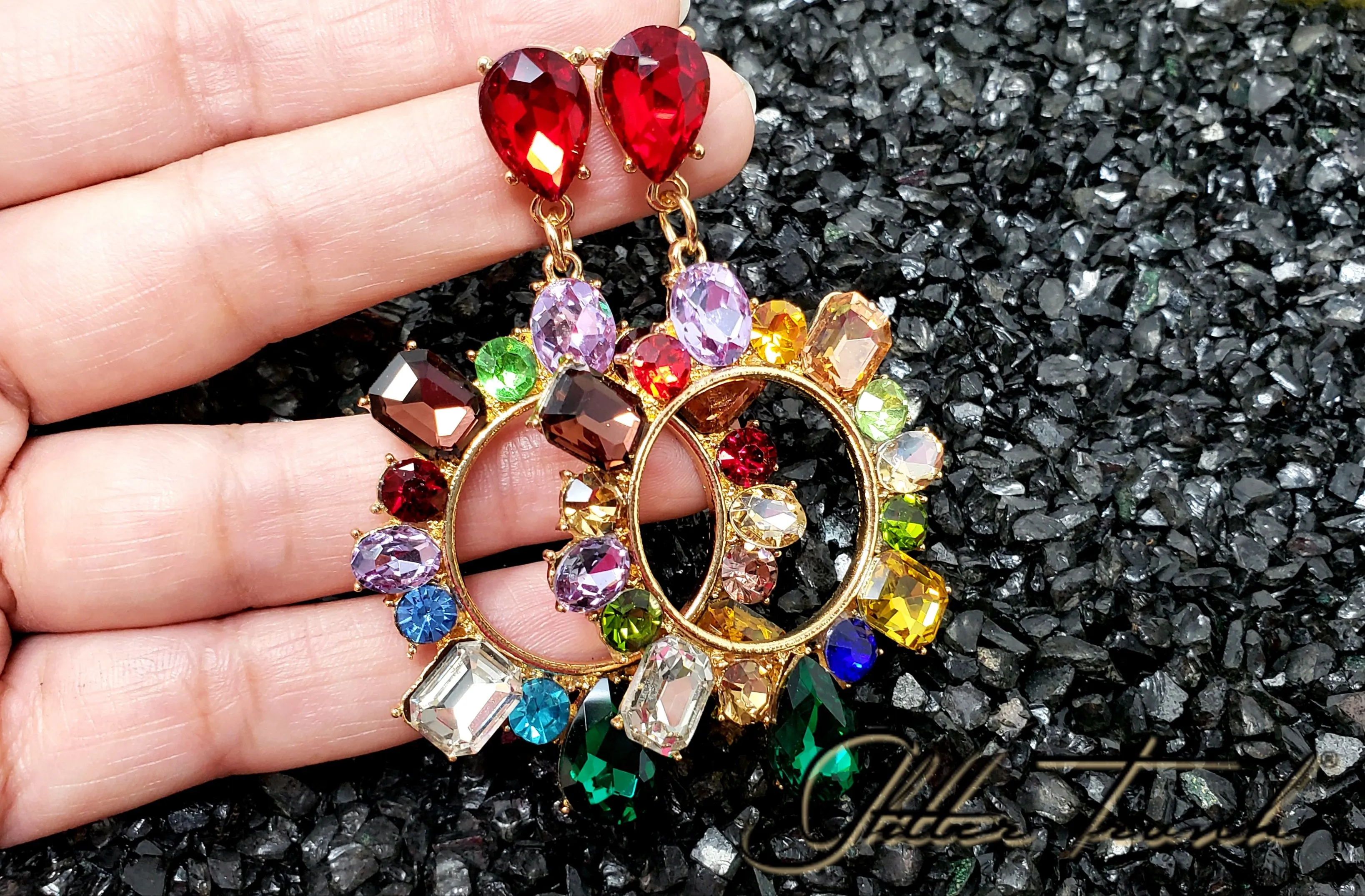 Preorder Maliha Multi-Stone Earring