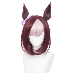 Pretty Derby Special Week Cosplay Wig Heat Resistant Synthetic Hair Carnival Halloween Party Props