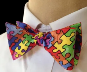 Puzzle Pieces Bow Tie - Mens