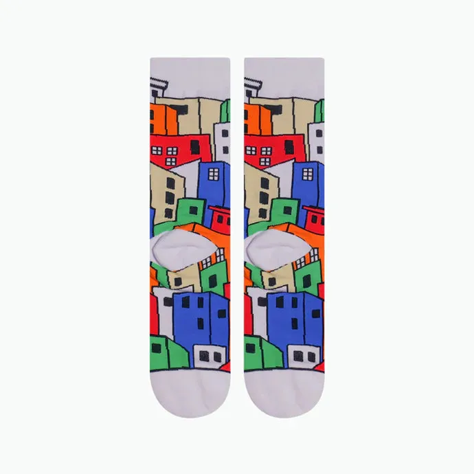 Pyvot Pastel Pueblo Crew Socks