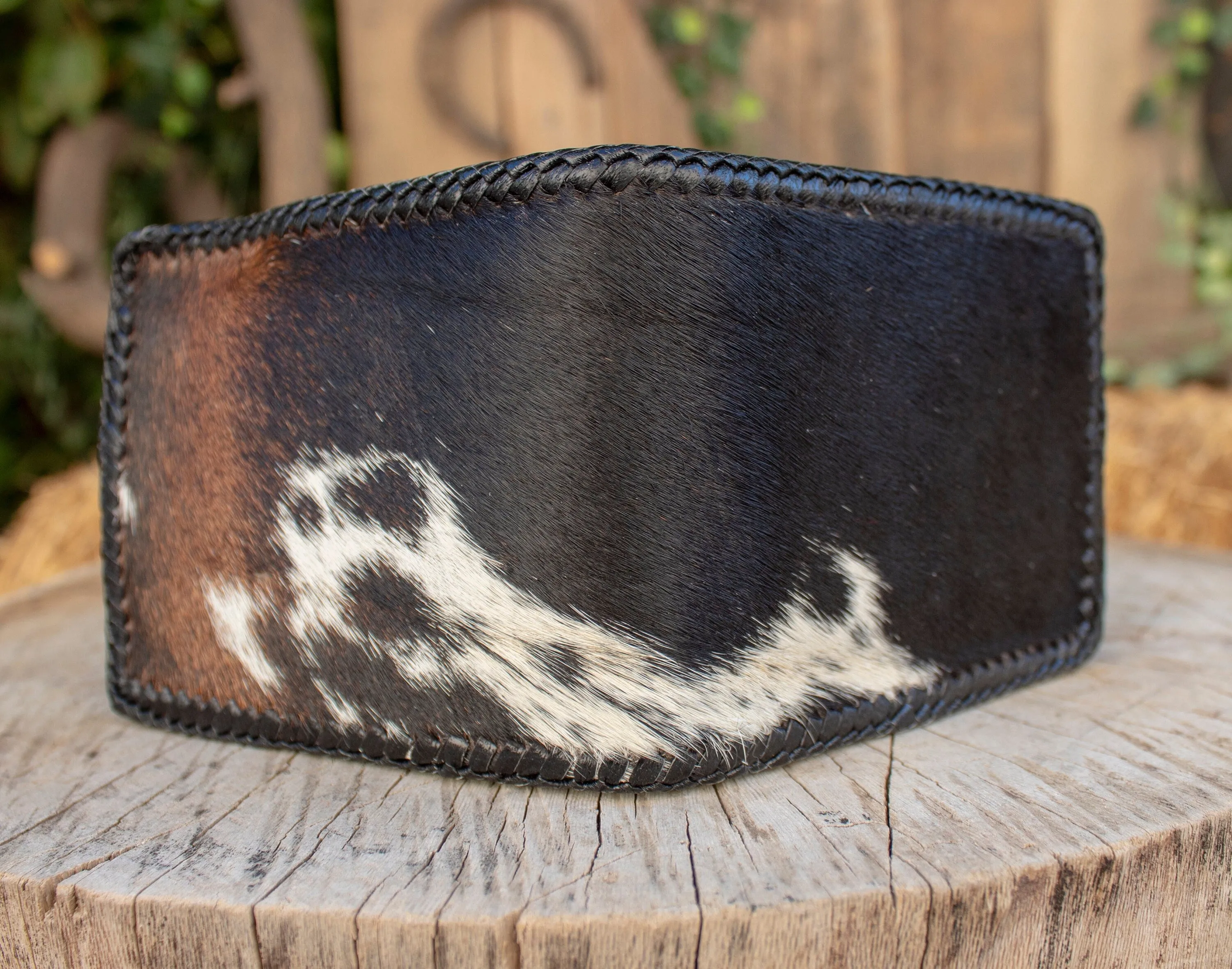 Real COWHIDE NATURAL HAIR cowboy leather western wallet cartera