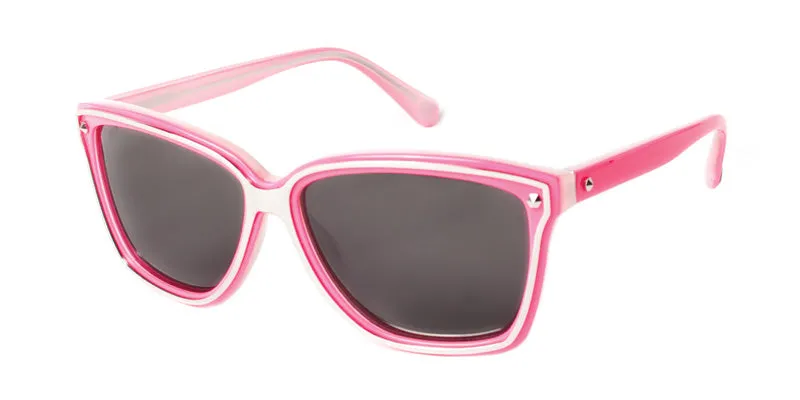 REBECCA MINKOFF Perry Metal Accent Square Sunglasses $180 NEW