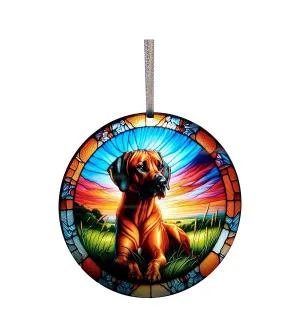 Rhodesian Ridgeback, Acrylic Window Ornament #SC420 by d'ears