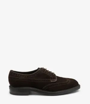 Ripon Dark Brown Suede
