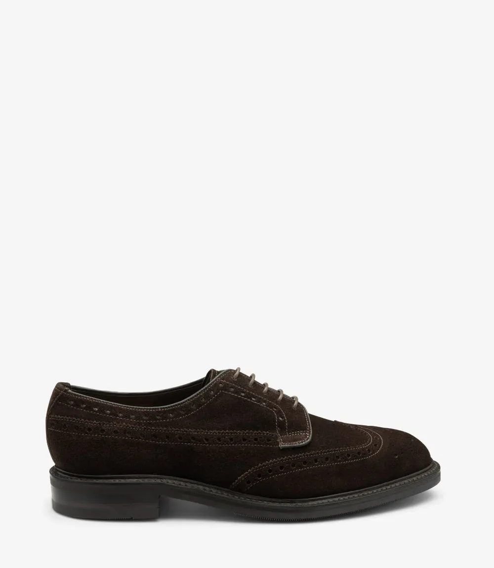Ripon Dark Brown Suede