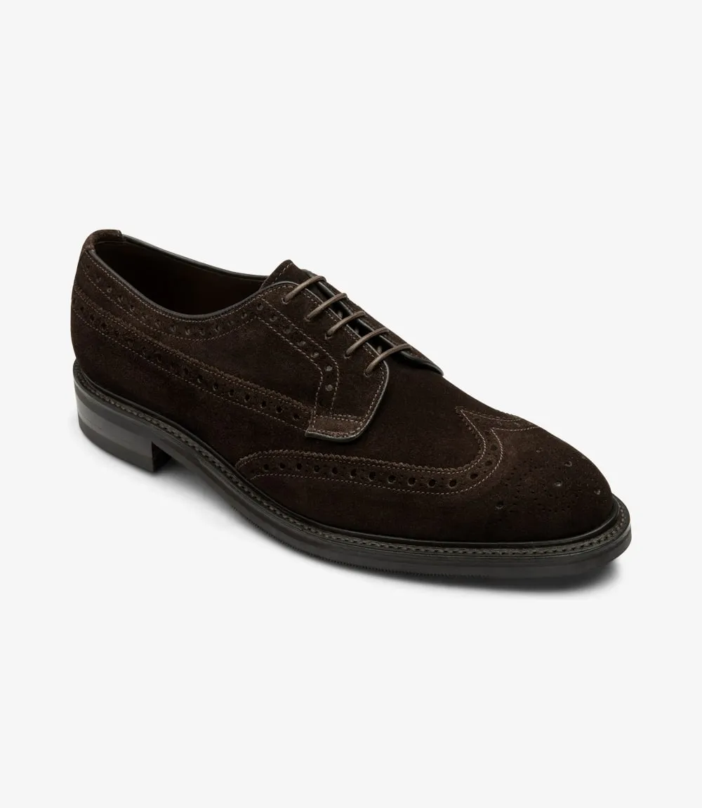 Ripon Dark Brown Suede
