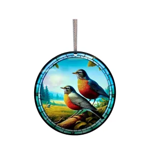Robin, Acrylic Window Ornament #SC409 by d'ears