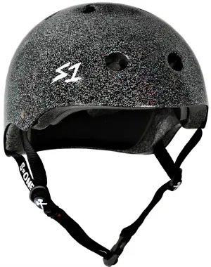 S1 Mega Lifer Helmet - Double Black Gloss Glitter