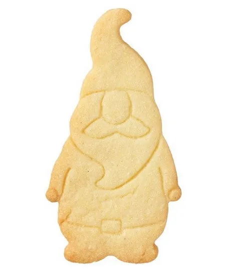 Santa Cookie Cutter with Embossed Detail 9cm