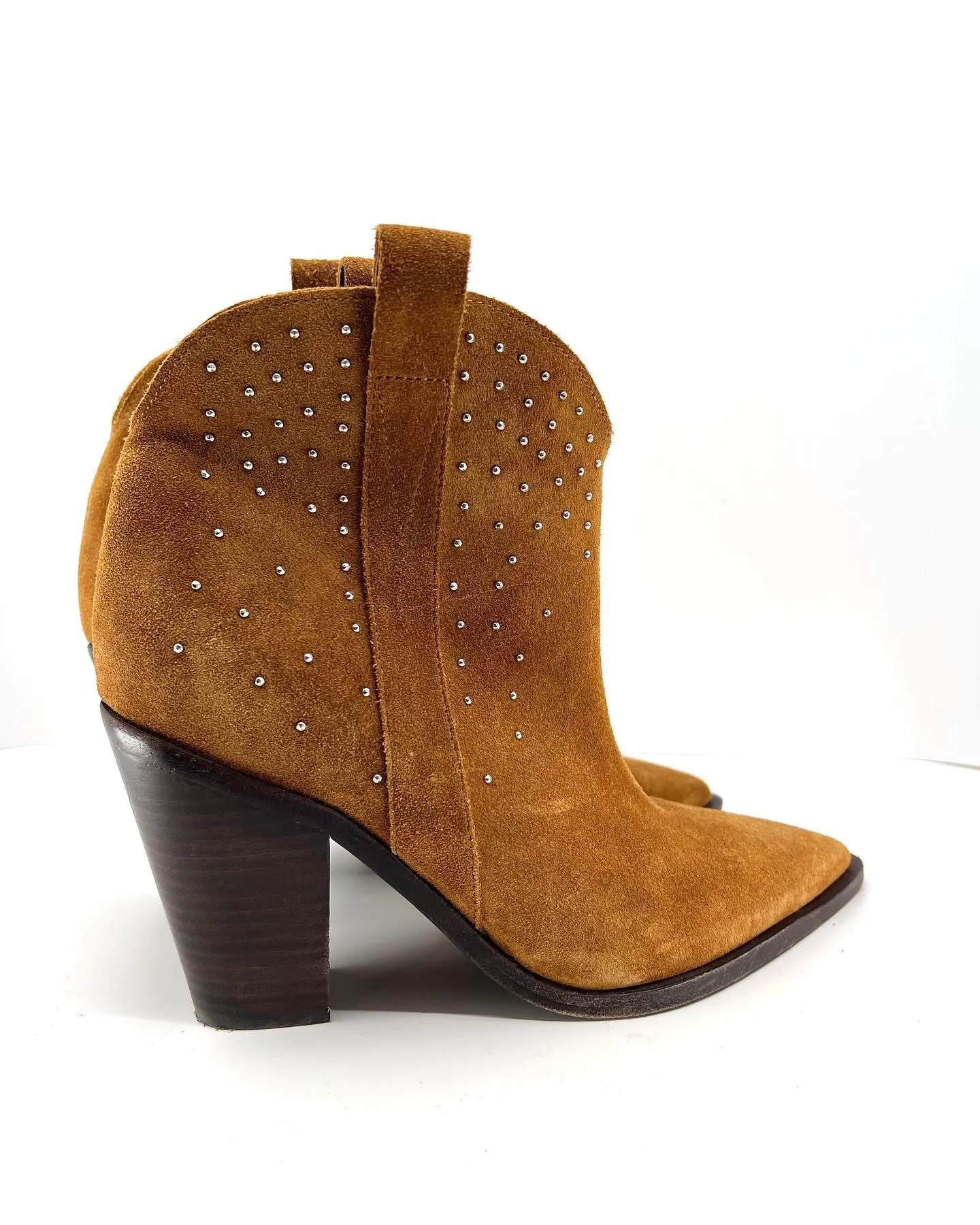 SIGERSON MORRISON KALIE SUEDE MICRO STUD ANKLE BOOTS