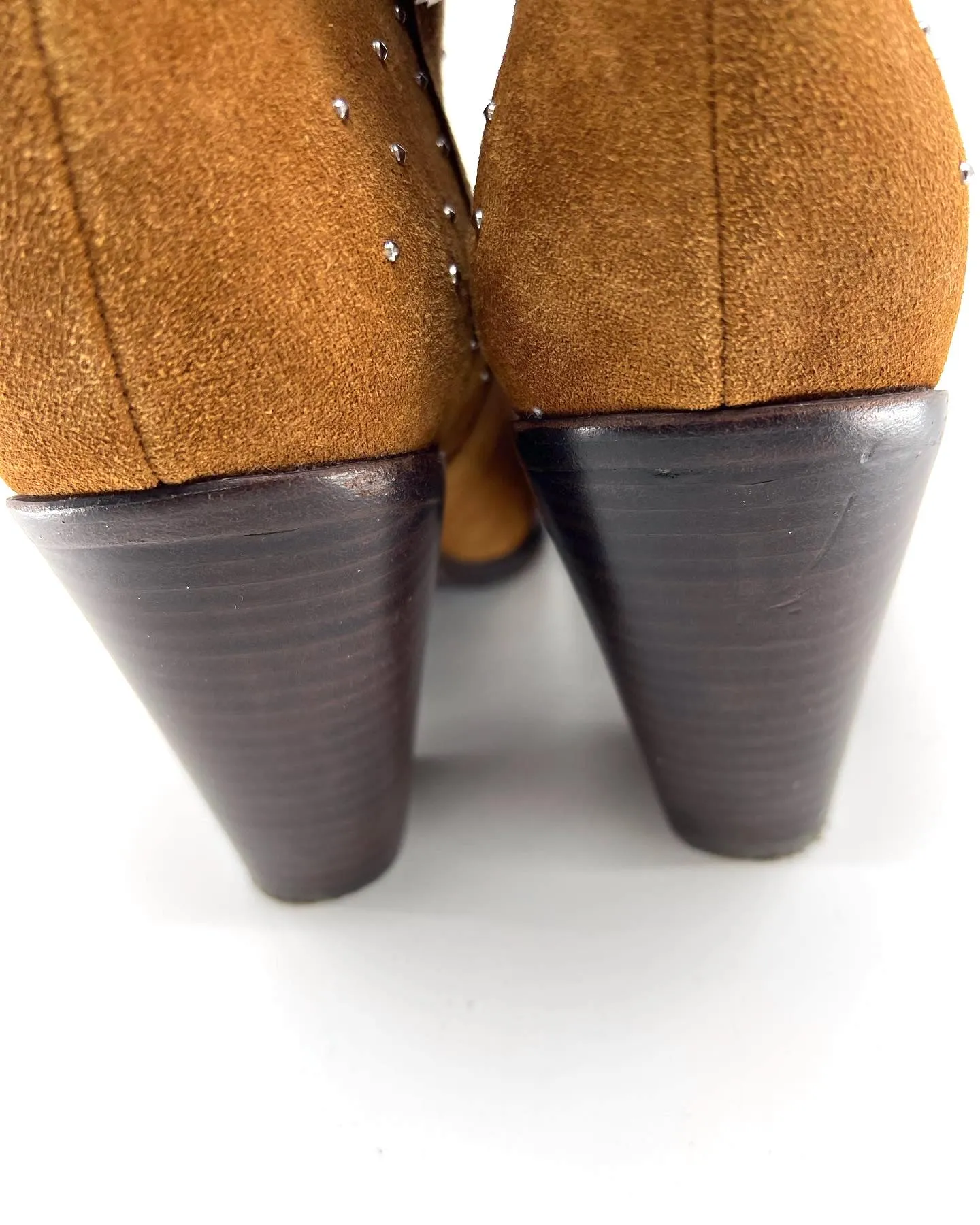 SIGERSON MORRISON KALIE SUEDE MICRO STUD ANKLE BOOTS