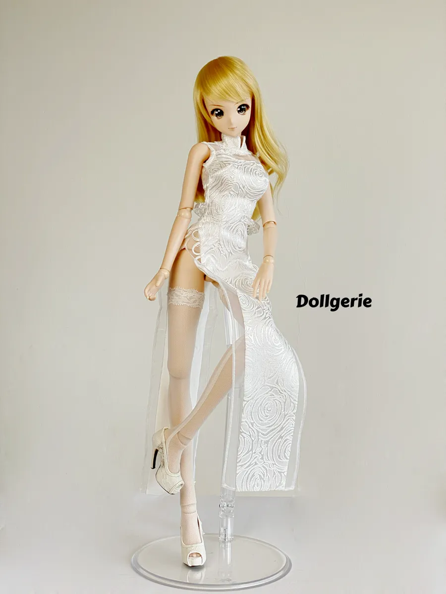 Silver QiPao for SmartDoll