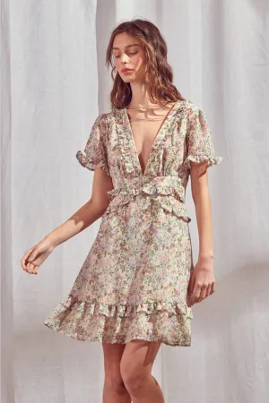 Simply Sweet Multi Floral Print Dress - FINAL SALE