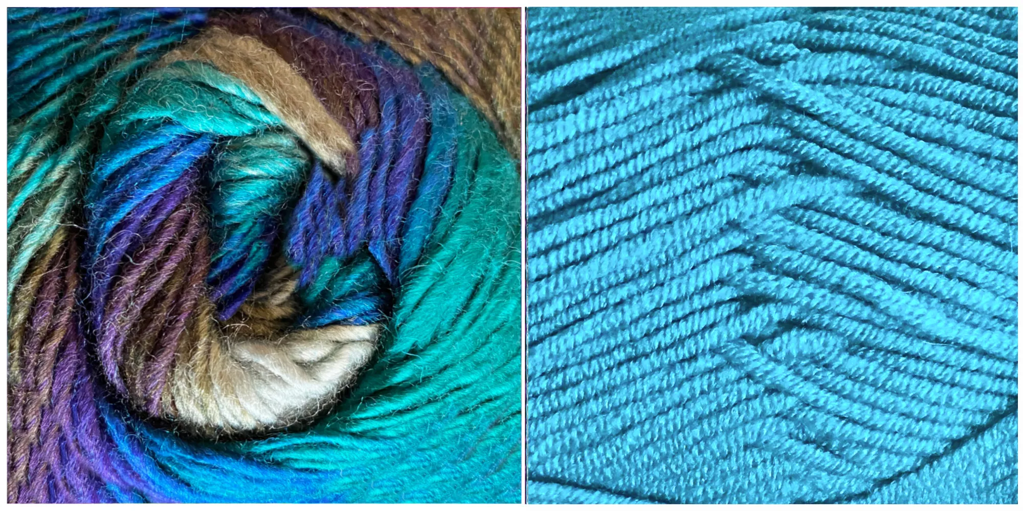 SKY BLUE   ALL BLUES - Falling Leaves Scarf YARN KIT