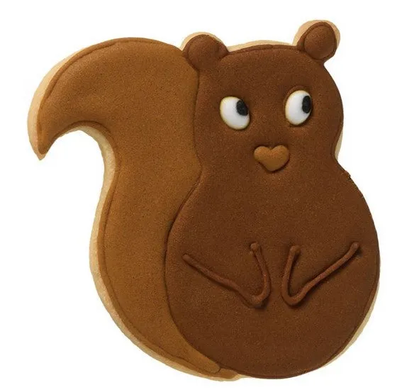 Squirrel Cookie Cutter with Embossed Detail