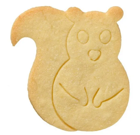 Squirrel Cookie Cutter with Embossed Detail