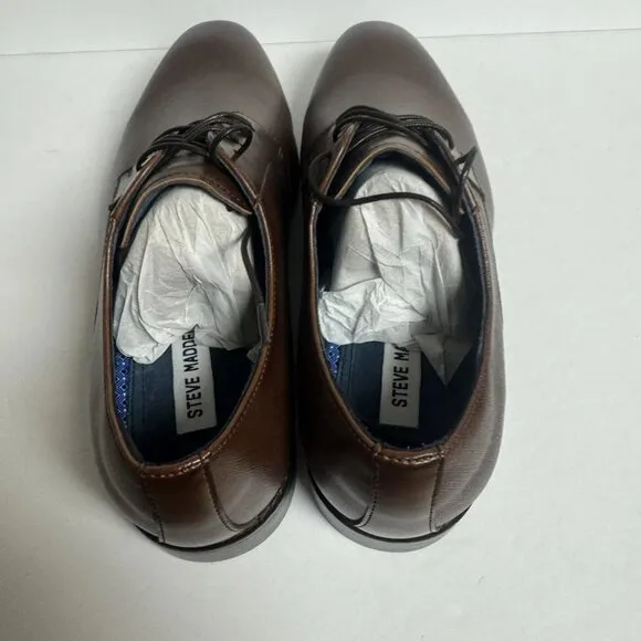 Steve Madden Mens Sydney Oxford Brown Size 9.5 M