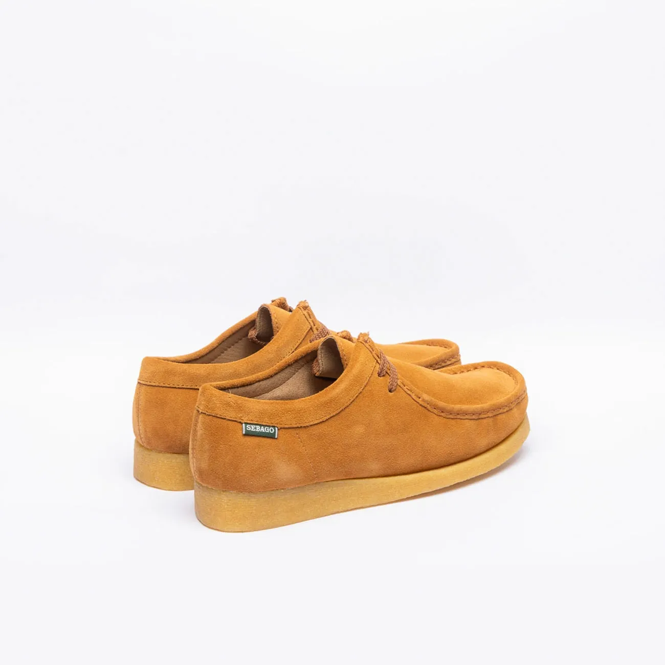 Stringata derby Sebago Koala in camoscio tabacco (Brown cognac)
