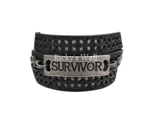 Suvivor - Leather Bracelet
