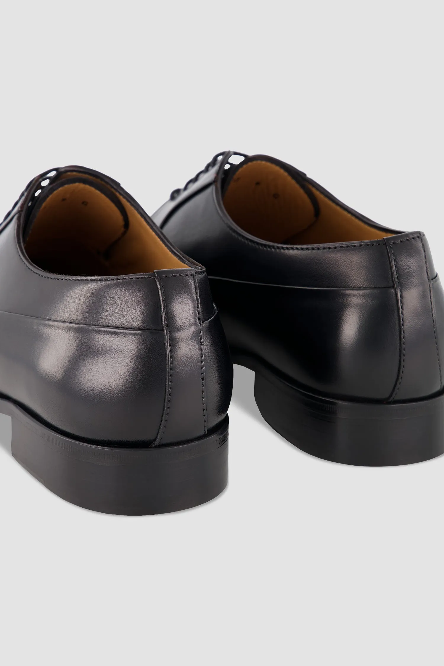 Testoni Black Sant'eulalia Derby Top Calf Shoes