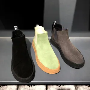Thick-soled Elasticated Trendy Fashion Martin Boots Casual Thin Cotton Shoes
