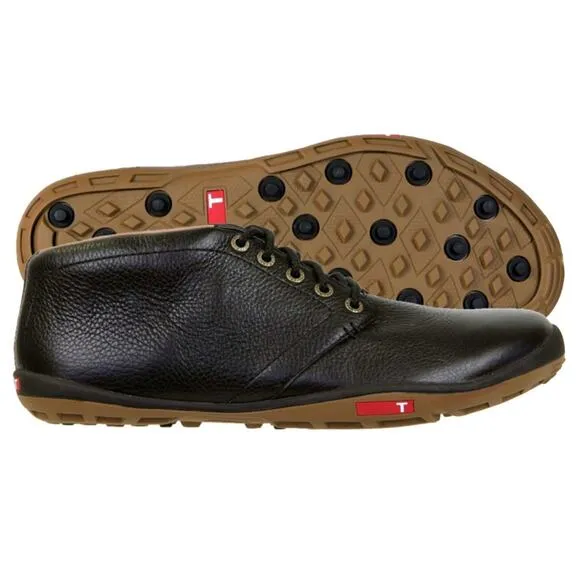 True Linkswear The Chukka Black Leather Golf Shoes Men's Size 7.5