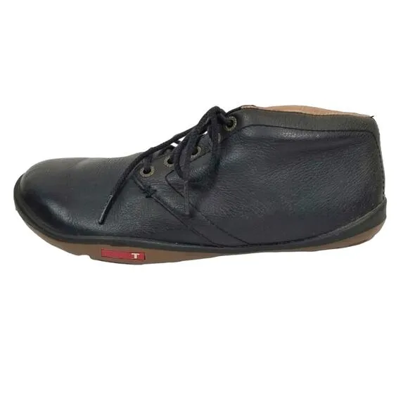 True Linkswear The Chukka Black Leather Golf Shoes Men's Size 7.5