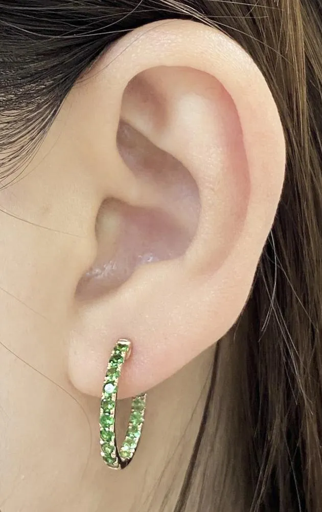 Tsavorite Earrings E40880