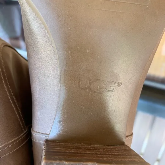 Ugg Bandara Leather Sahara Ankle Boots Size 11