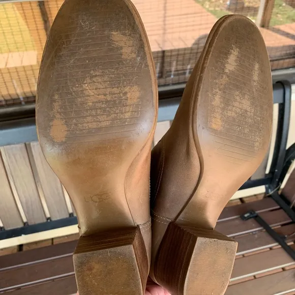 Ugg Bandara Leather Sahara Ankle Boots Size 11
