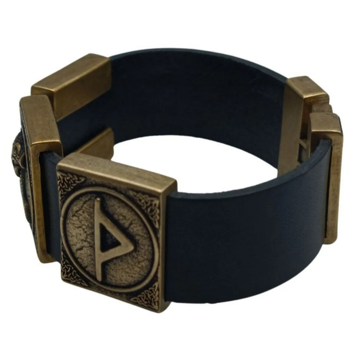 Viking Mjolnir bracelet leather wristband