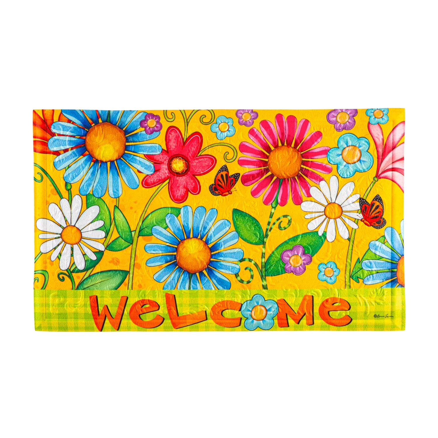 Welcome Spring Embossed Floor Mat,41em2755