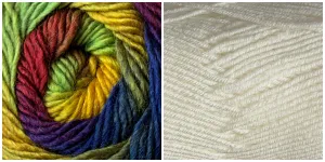 WHITE   POEM - Embossed Phoenix Vortex Shawl KIT