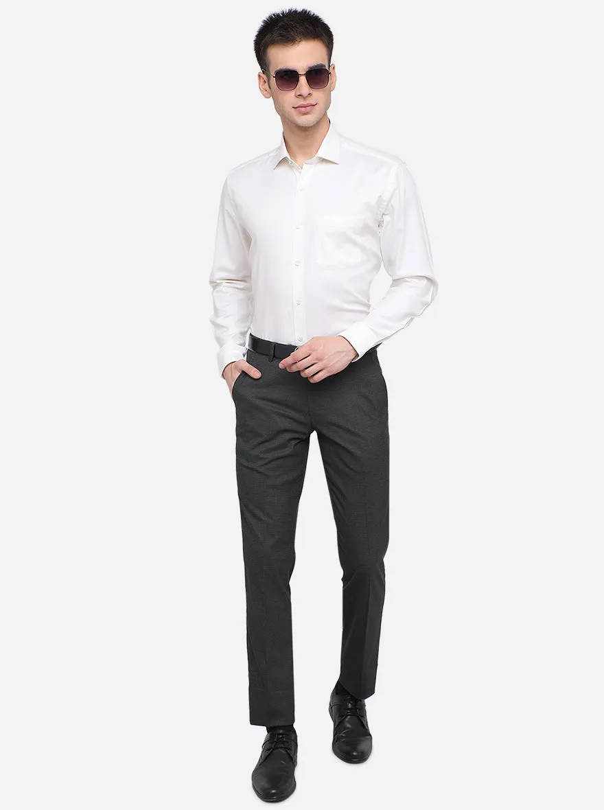 White Solid Regular Fit Formal Shirt | JadeBlue