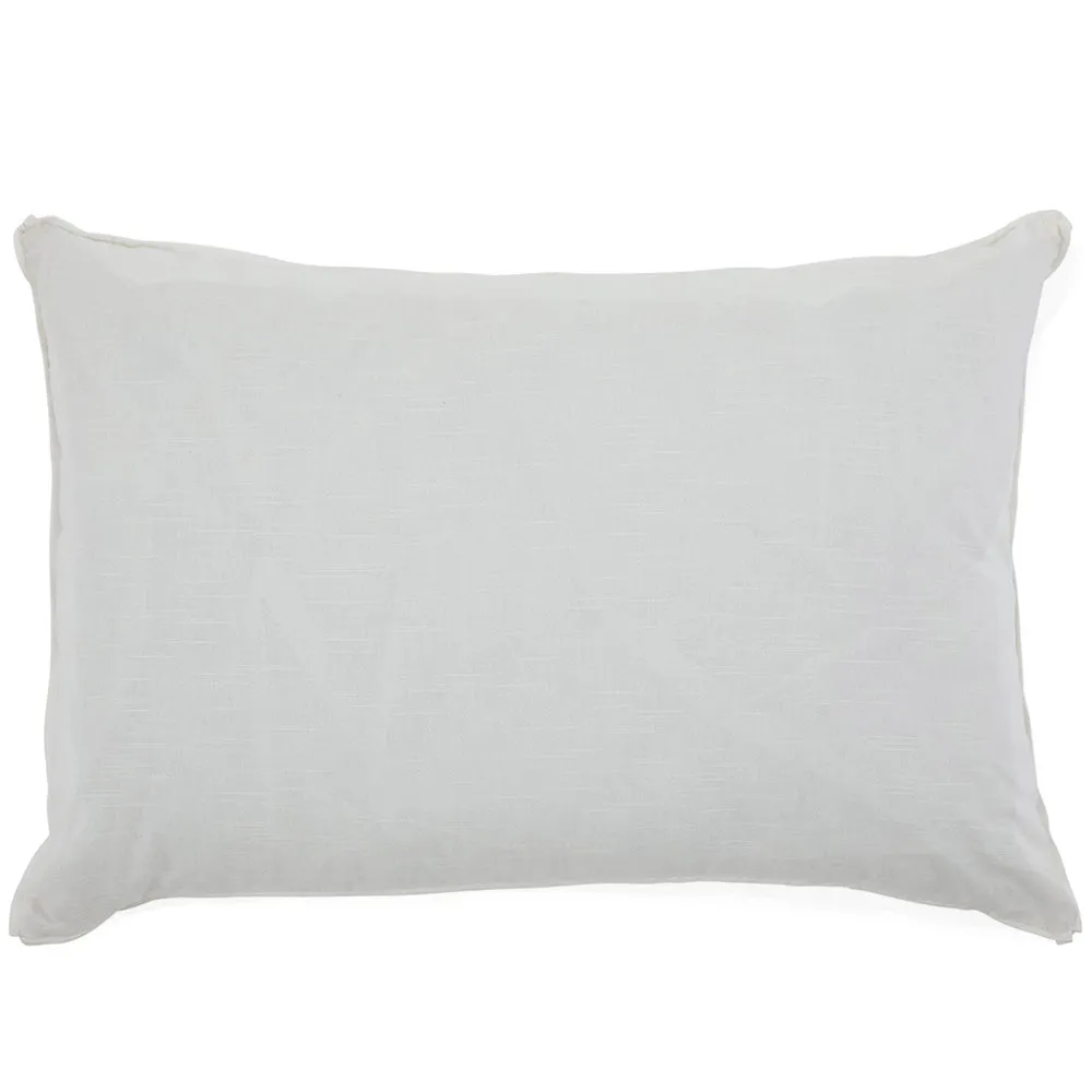 White with White Flange Oversized Pillow