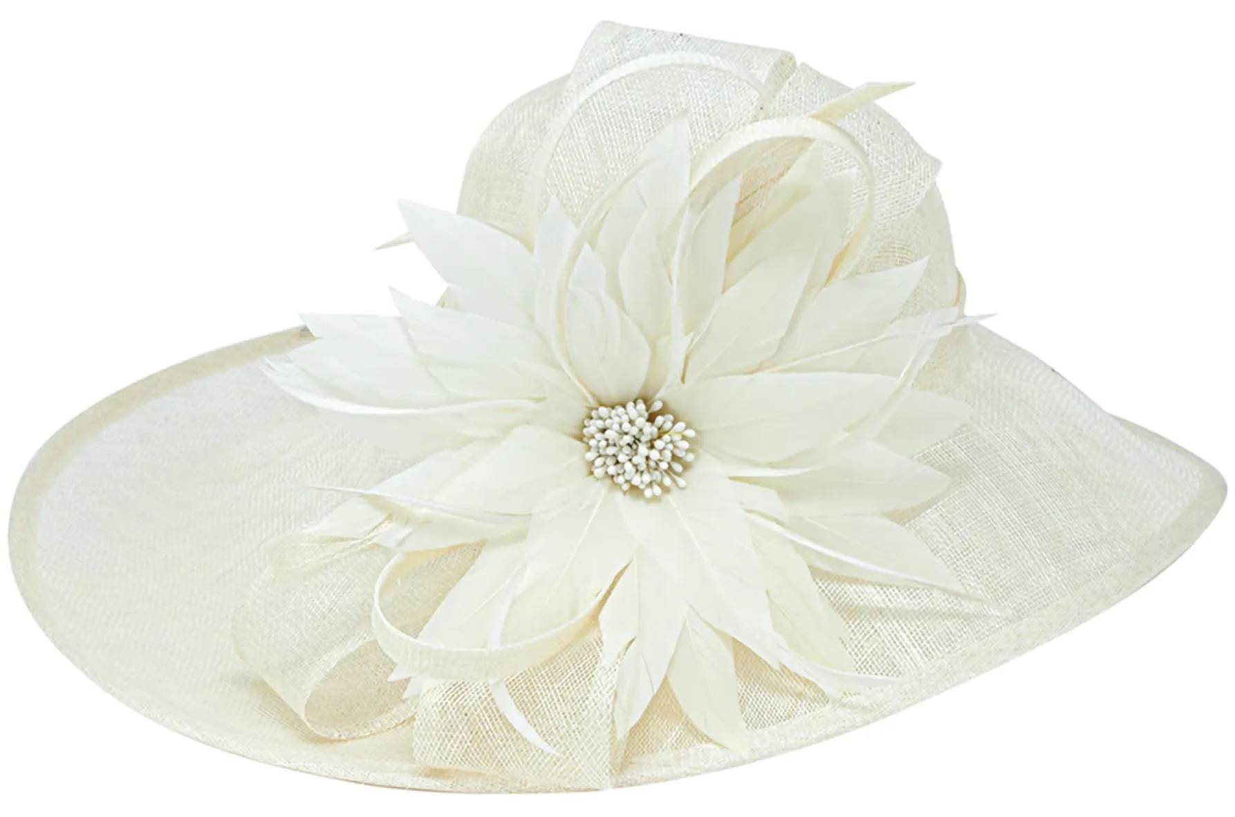 wide brim sunflower ~ off-white