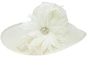 wide brim sunflower ~ off-white