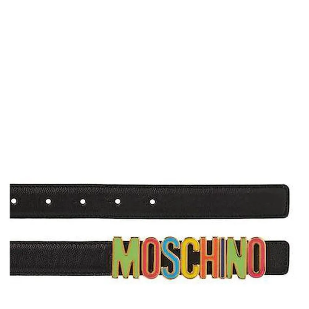 Women's Moschino Multi Color Buckle Belt