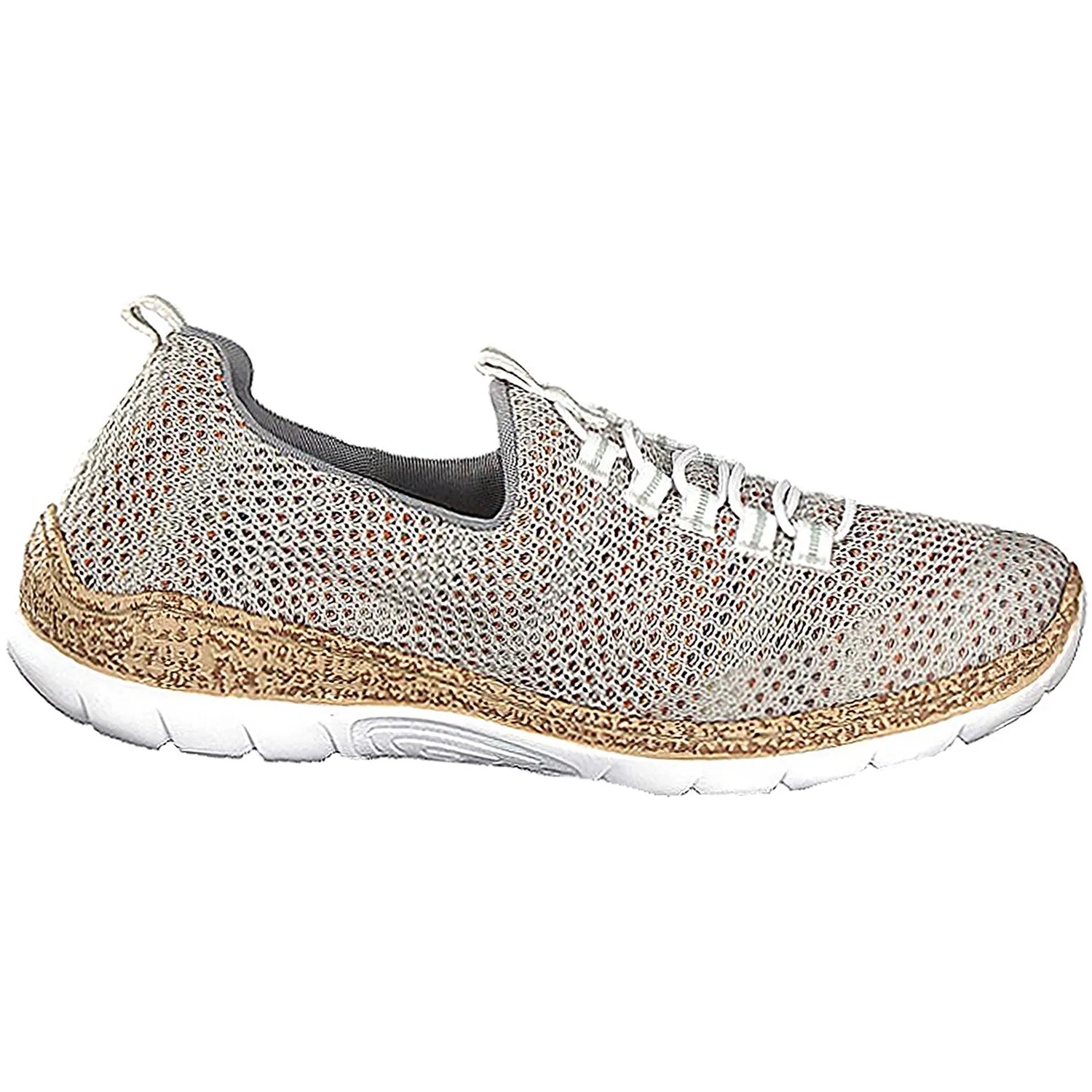 Women's Rieker N42M5-91 Nikita M5 Clear/Fog Multi/Nude Fabric