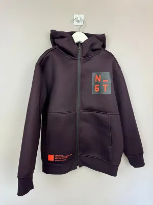 Zara plum Neoprene Hoodie 9y & 12y